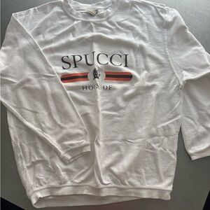 White Crewneck Women’s Corded Top